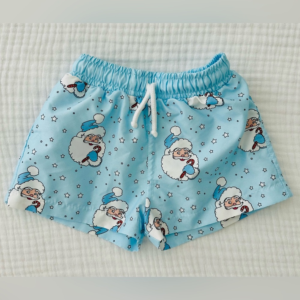 Sal & Pimenta Santa Swim Trunks for Baby 18 months